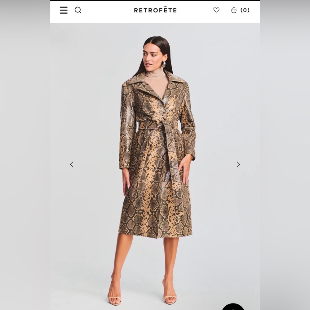 STEFFAN LEATHER COAT - Picture 1 of 1